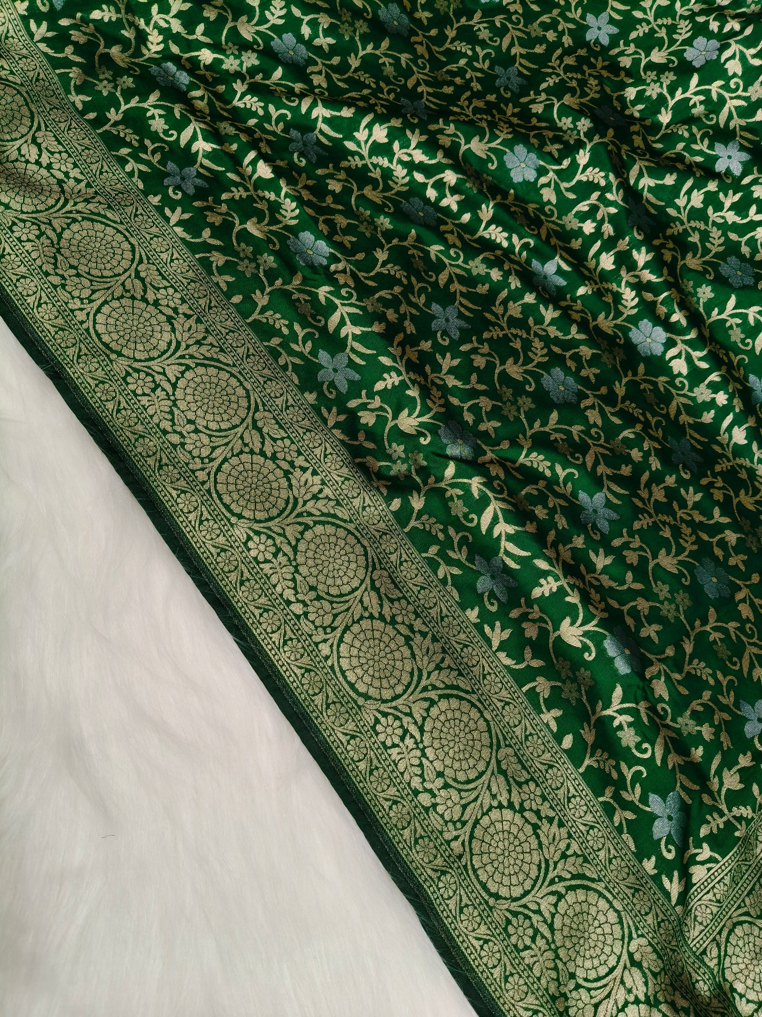 banarasi silk cutwork saree