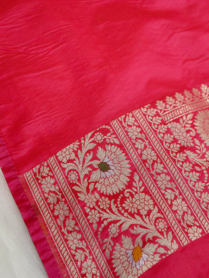 Banarasi Minakari Tanchhui Saree Red Rani shade With Multi Color Mina BTS001  15% Discount