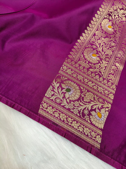Banarasi Minakari Tanchhui Saree Light Purple Shade With Multi Color Mina BTS005   15% Discount