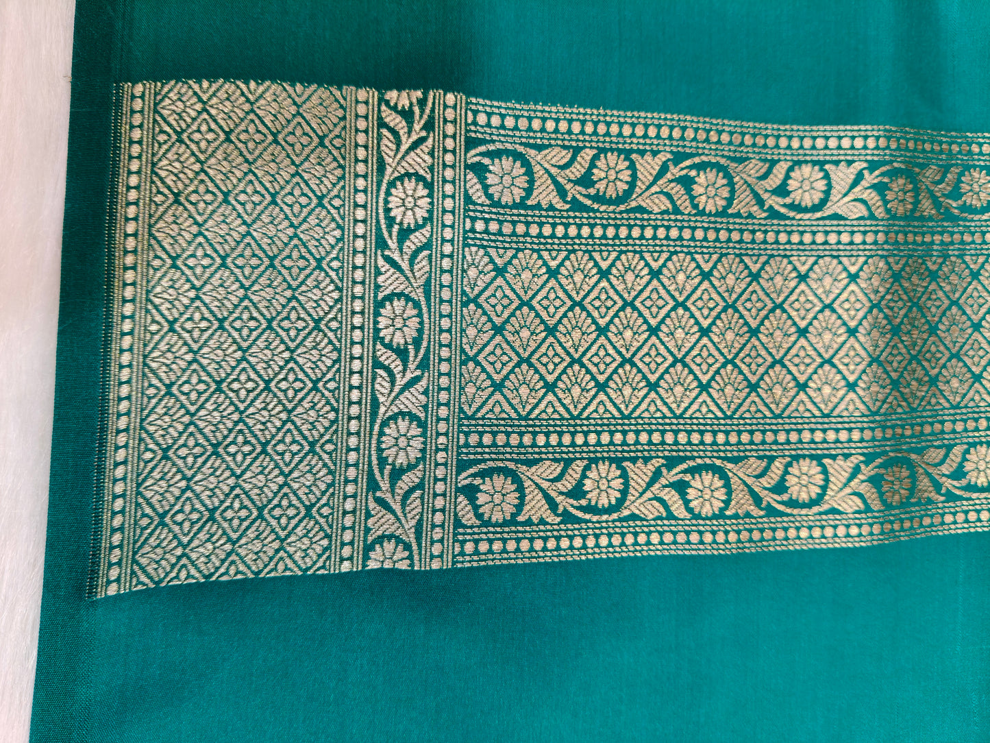 Banarasi Tanchhui  Minakari Saree Rama Shade With Multi Color Mina BTS014   50% discount
