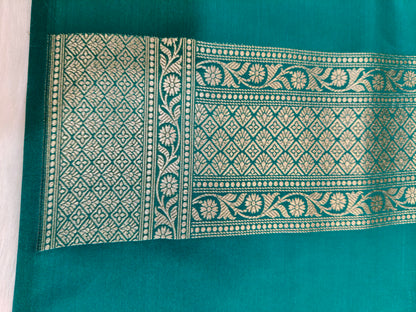 Banarasi Tanchhui  Minakari Saree Rama Shade With Multi Color Mina BTS014   50% discount