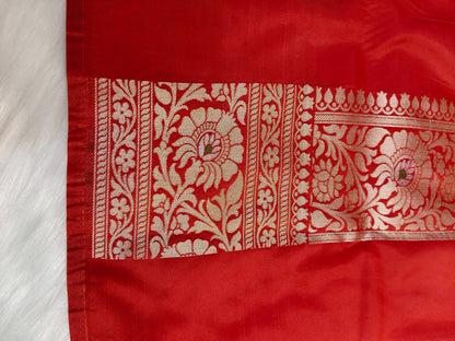 Banarasi Tanchhui Minakari saree Red Shade With Multi Color Mina BTS016   25% Discount