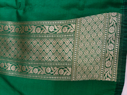 Banarasi Tanchhui Minakari Saree Green Shade With Multi Color Mina BTS020   25% Discount