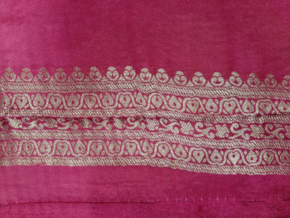 Crepe Banarasi Silk Saree Blush Baby Pink Shade CBS014   50% Discount