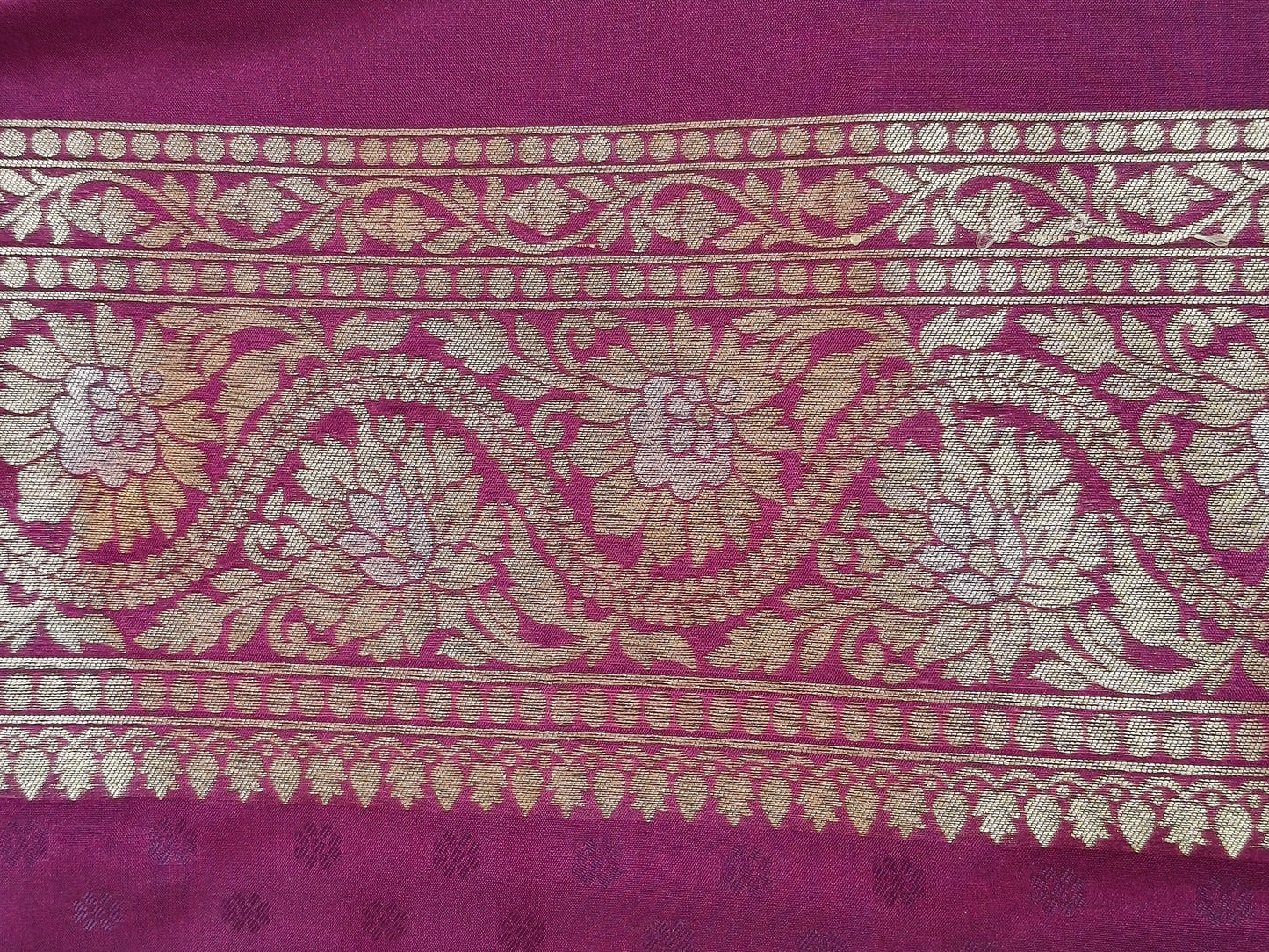 Banarasi Silk Cutwork Saree Purple Shade With Silver Color Mina BCS009  75% Discount