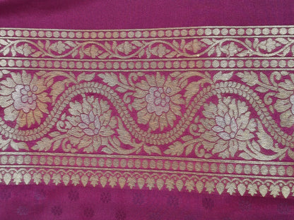Banarasi Silk Cutwork Saree Purple Shade With Silver Color Mina BCS009  75% Discount