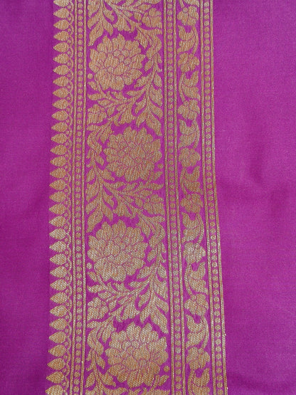 Banarasi Silk Brocade Antique Zari Saree Wine Shade AZ004  75% Discount
